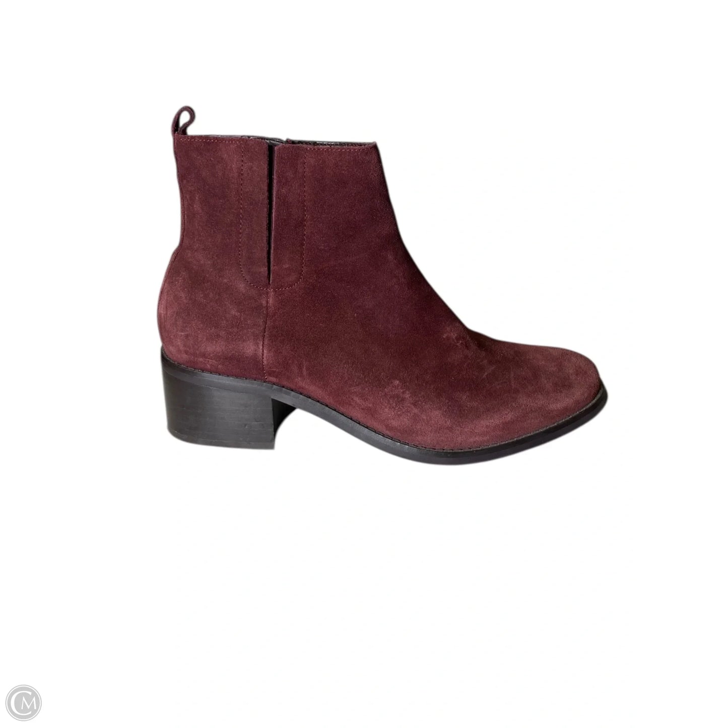 Boots Ankle Flats By Cole-haan In Maroon, Size: 8.5