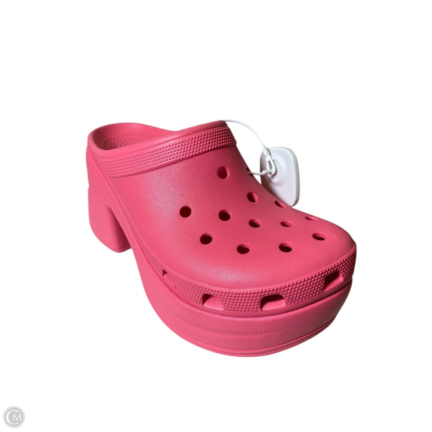 Sandals Heels Block By Crocs In Pink, Size: 10