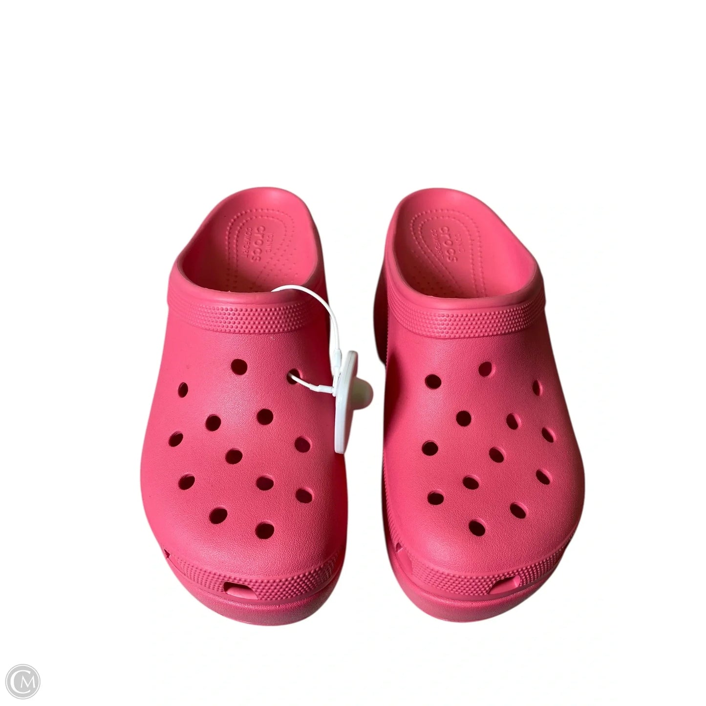 Sandals Heels Block By Crocs In Pink, Size: 10