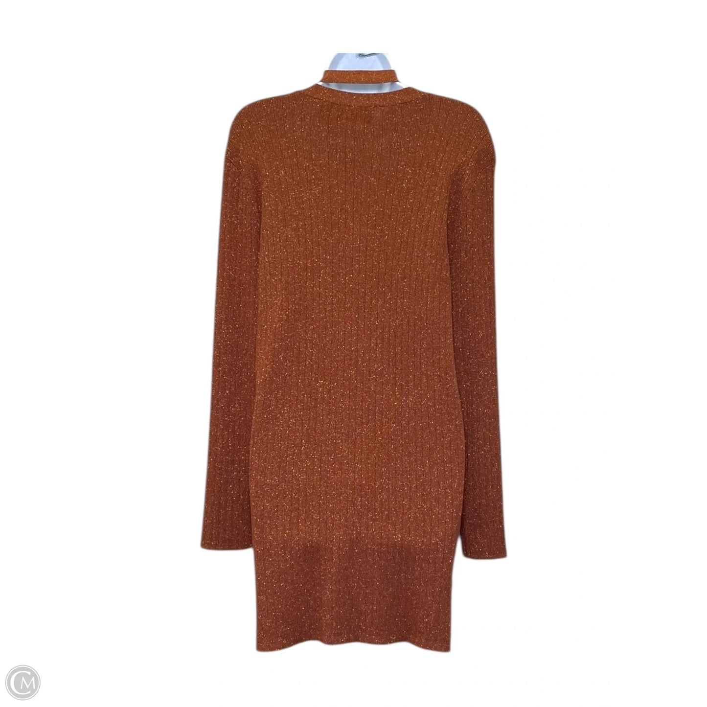 Cardigan By Dana Buchman In Orange, Size: L
