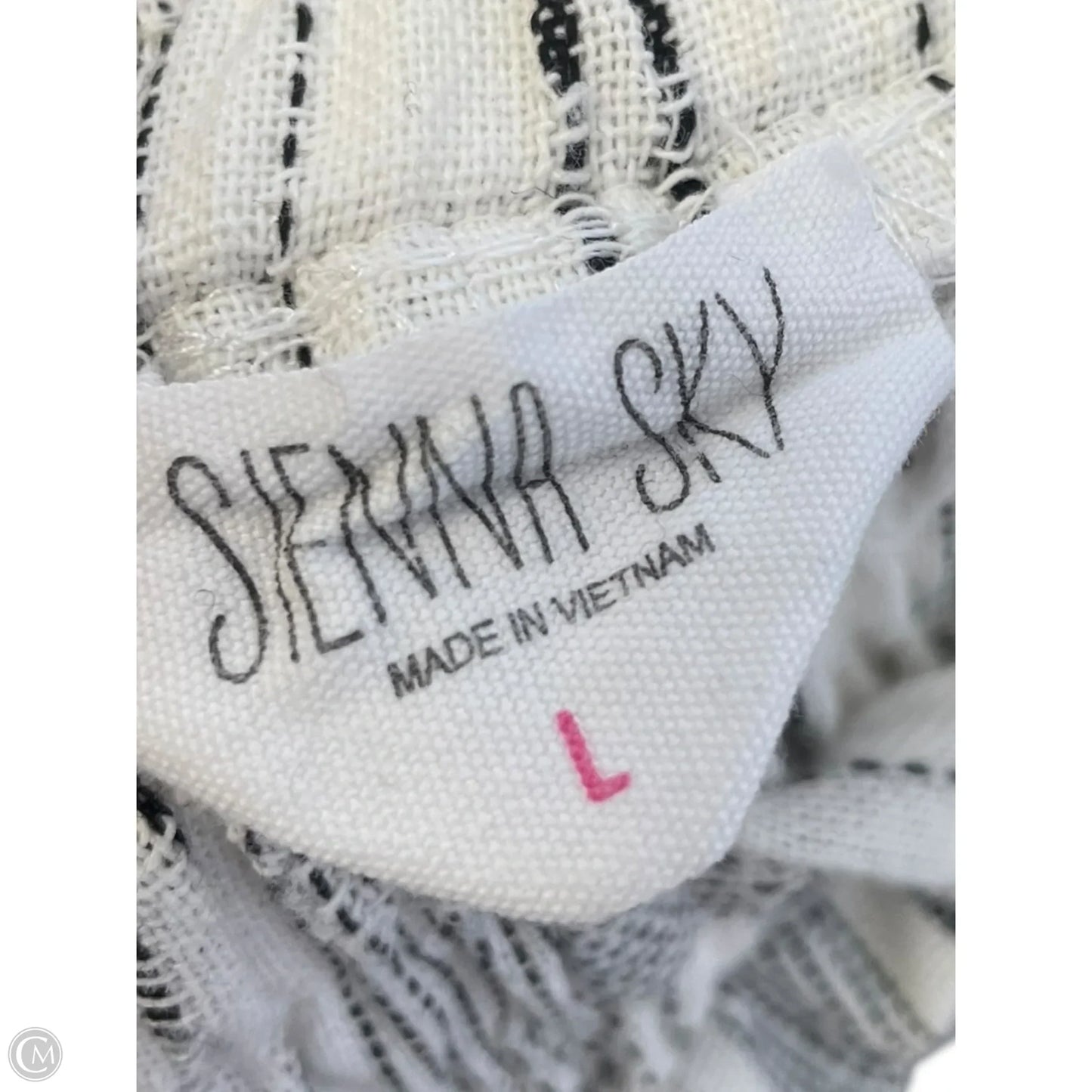 Pants Wide Leg By Sienna Sky In Black & White, Size: L