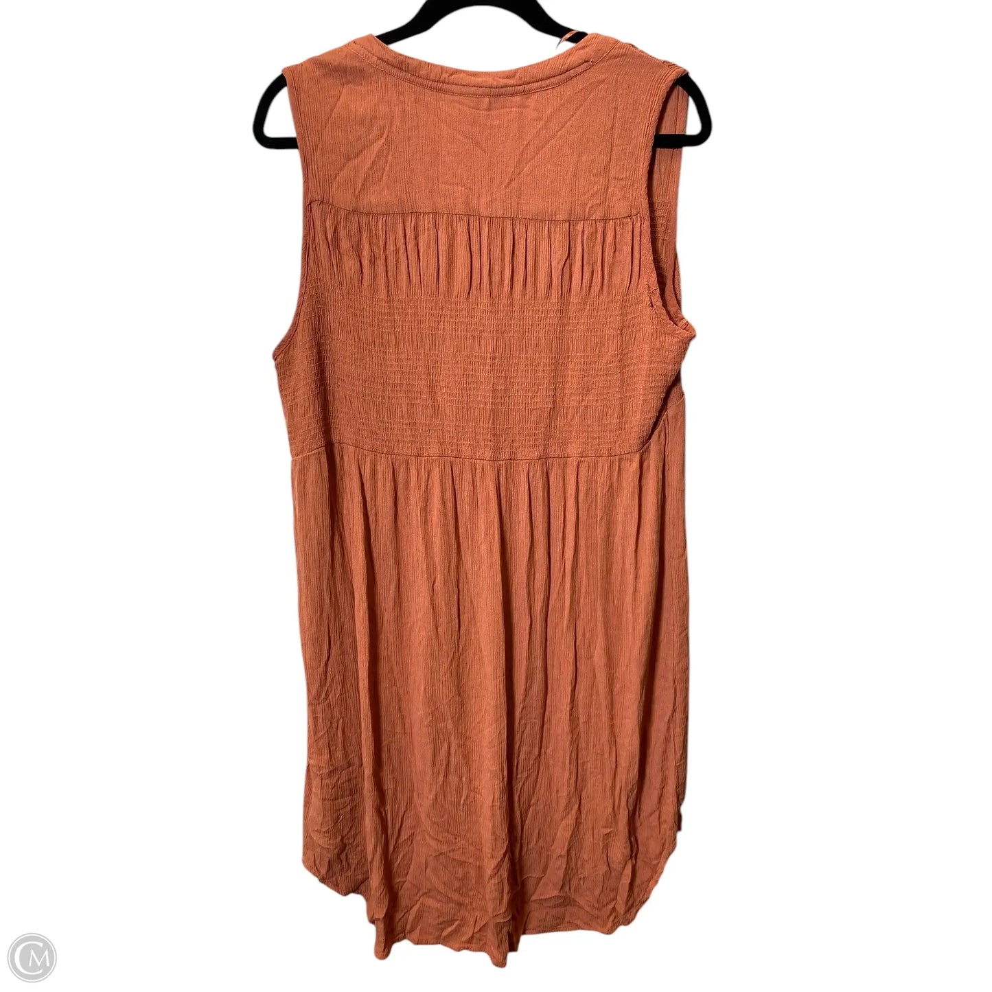 Dress Casual Short By Knox Rose In Orange, Size: L