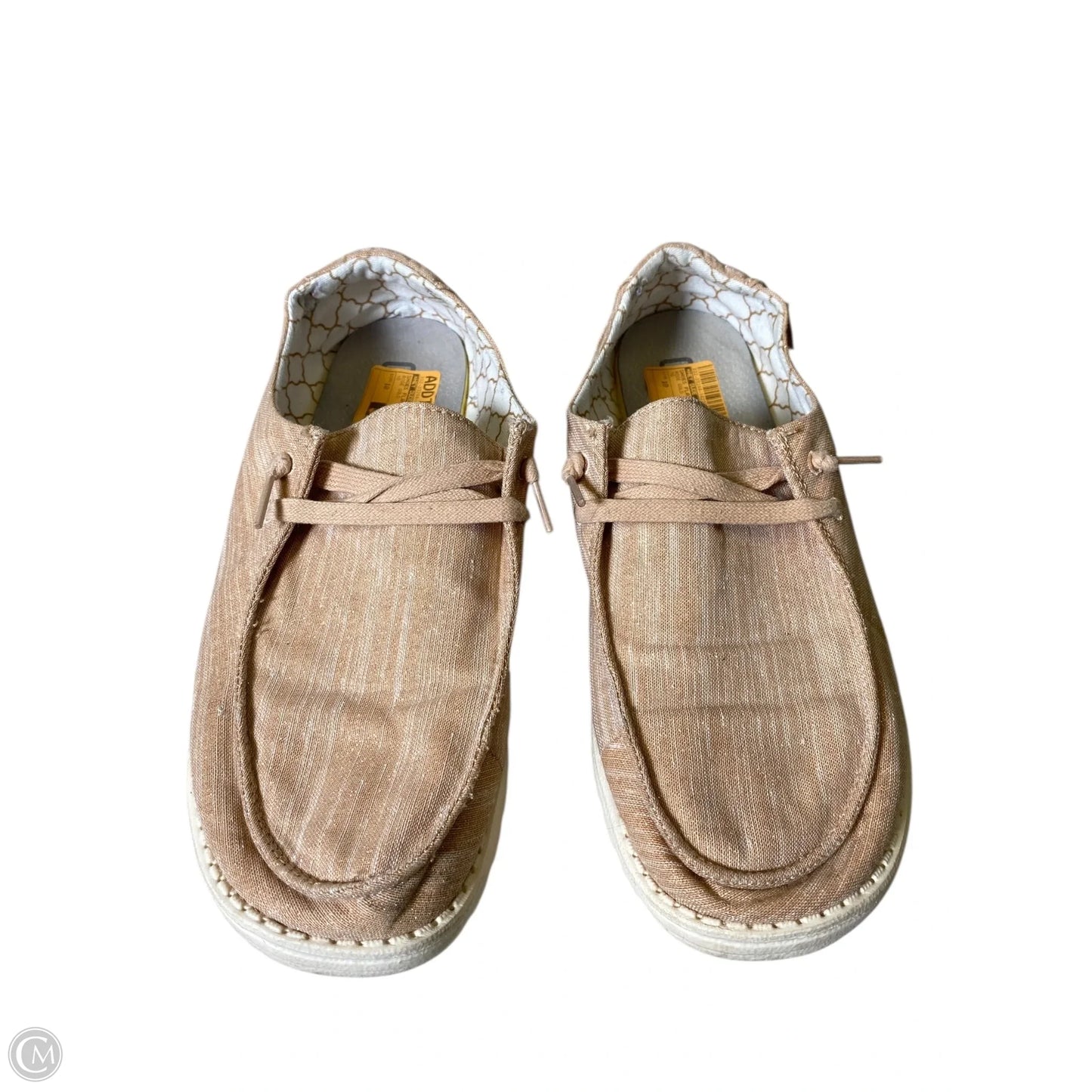 Shoes Flats By Hey Dude In Rose Gold, Size: 10