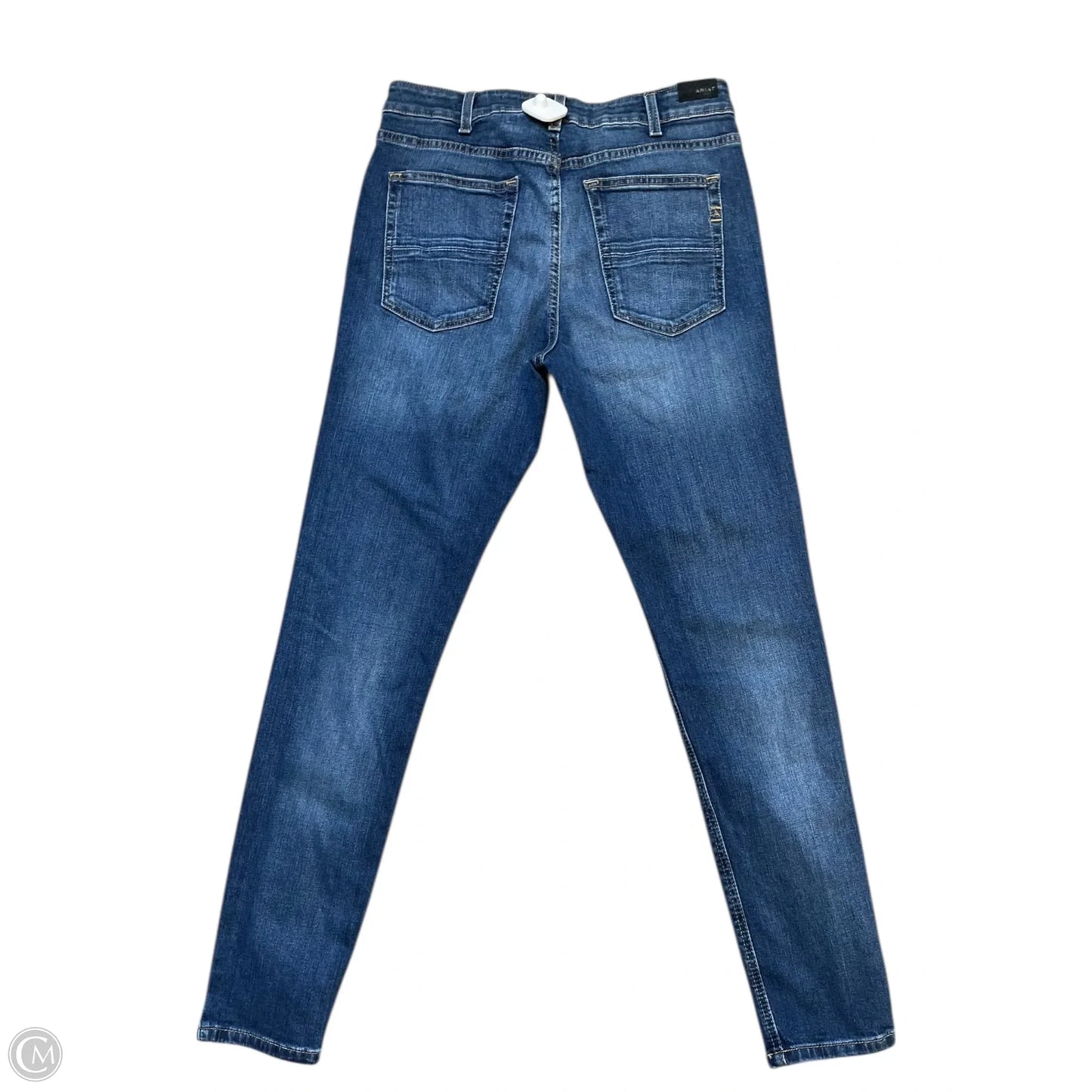Jeans Skinny By Ariat In Blue Denim, Size: 12
