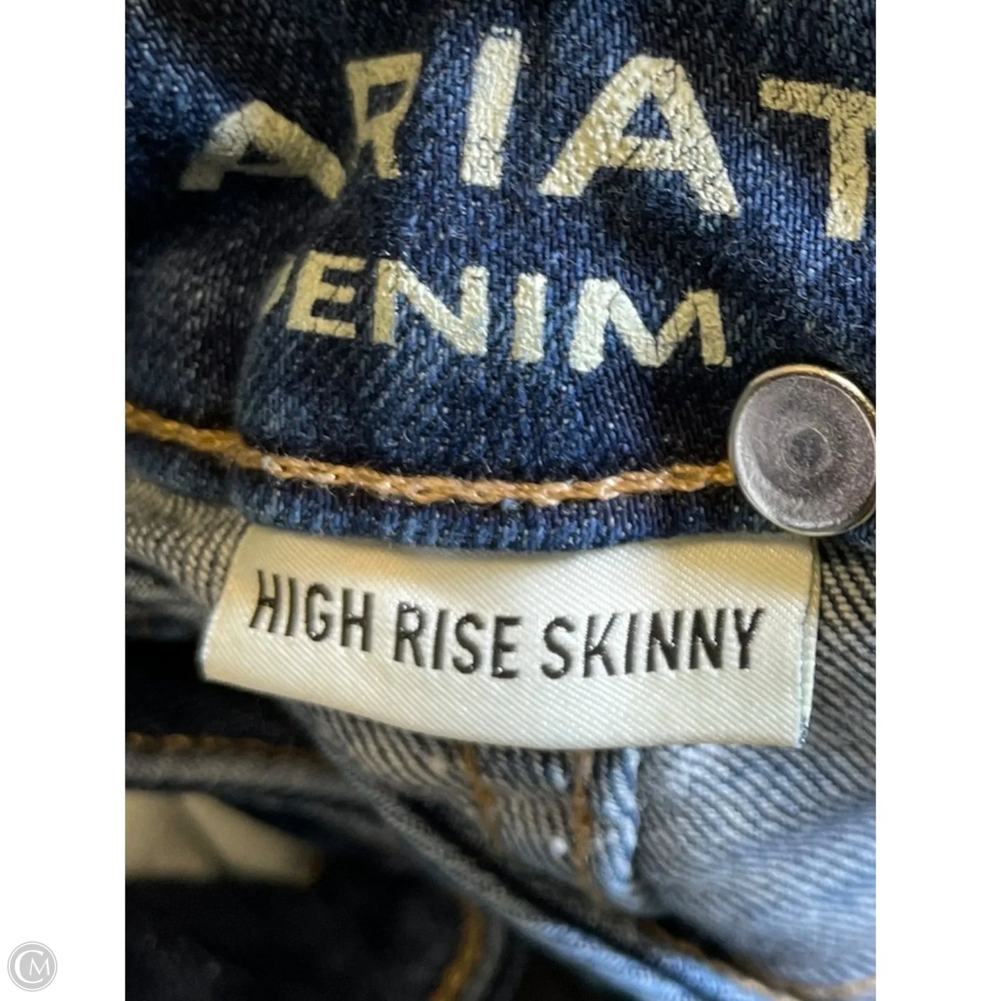 Jeans Skinny By Ariat In Blue Denim, Size: 12