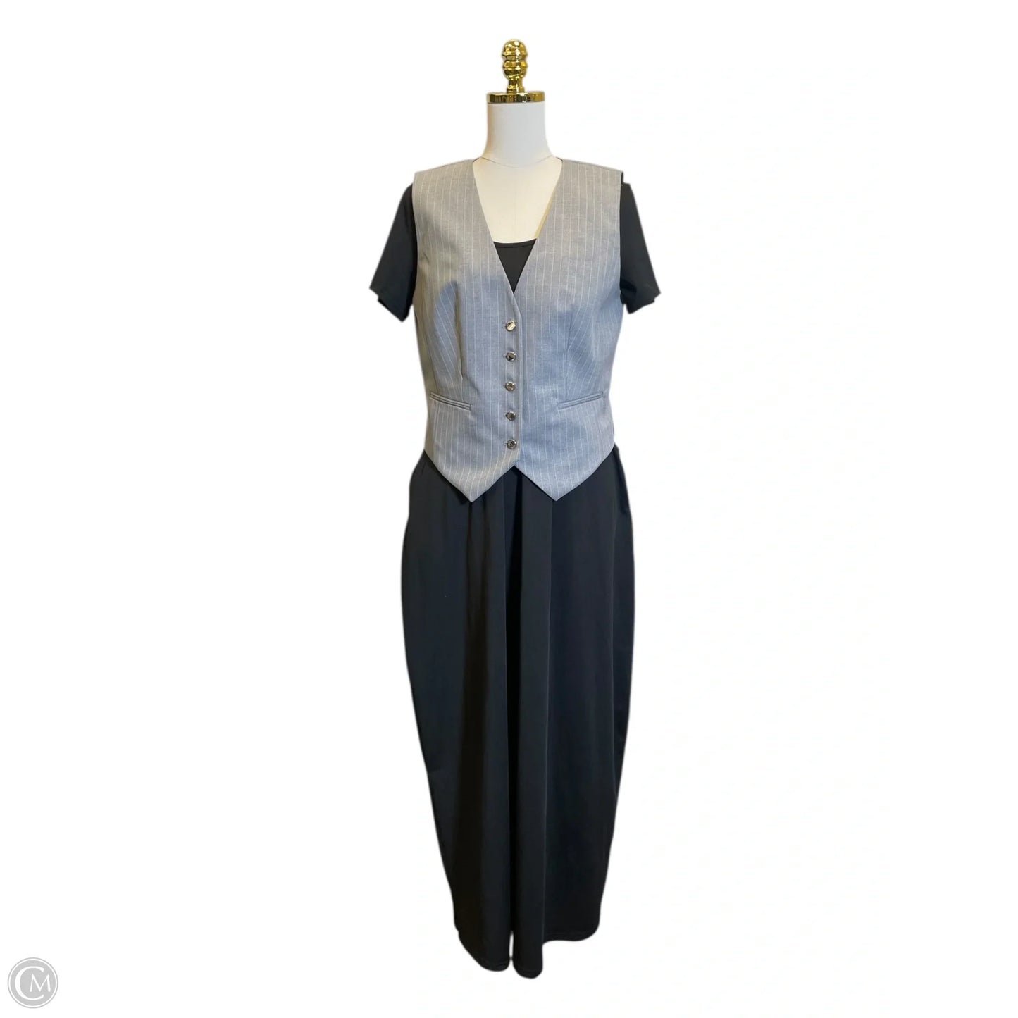 Vest Other By Calvin Klein In Grey, Size: M