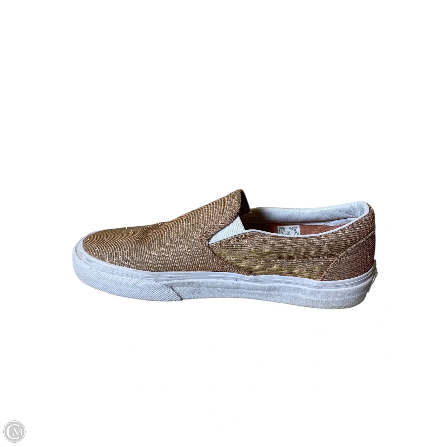 Shoes Flats By Vans In Rose Gold, Size: 8