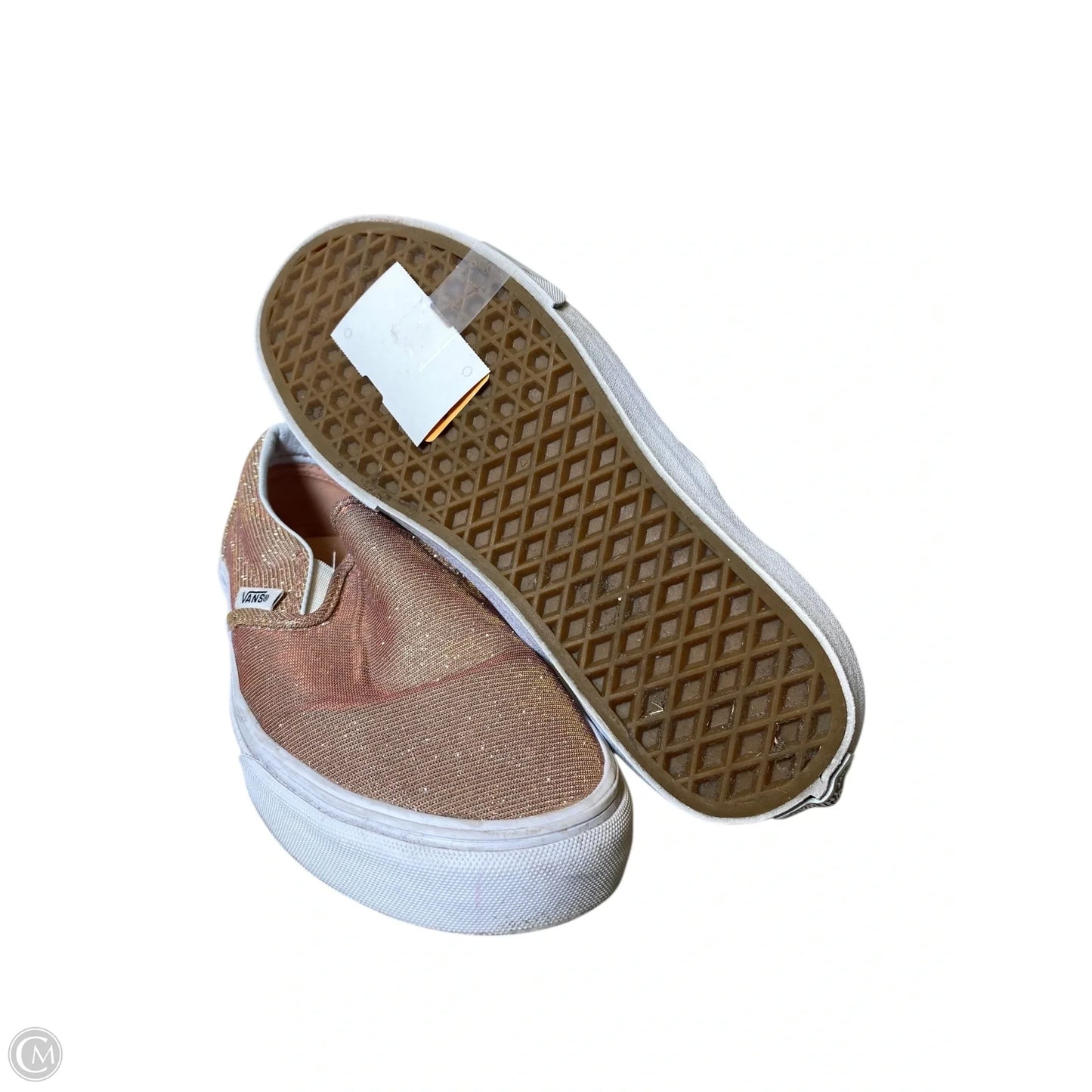 Shoes Flats By Vans In Rose Gold, Size: 8
