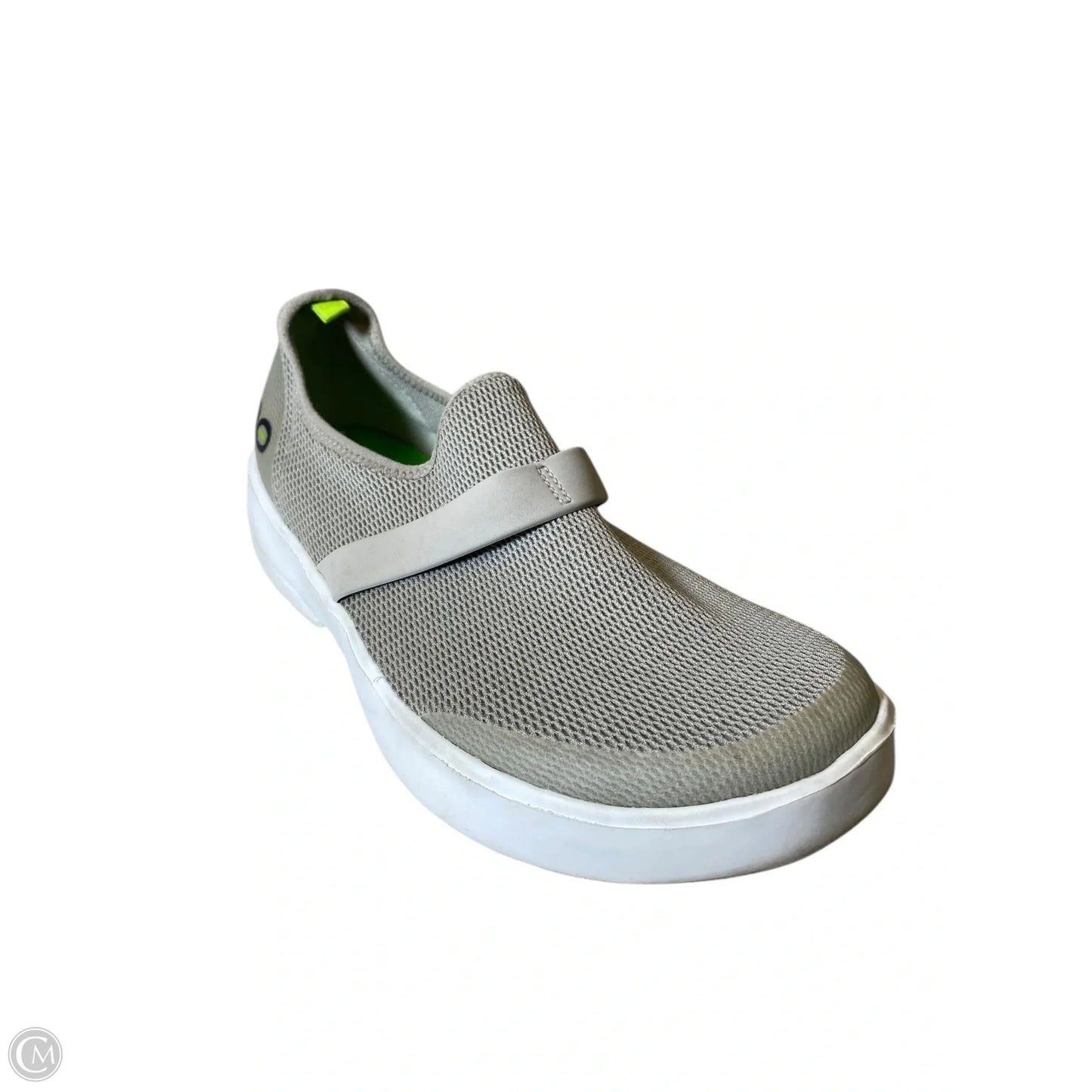 Shoes Flats By Oofos In Grey, Size: 8