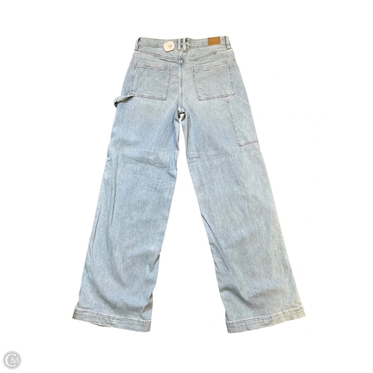 Jeans Wide Leg By American Eagle In Blue Denim, Size: 10