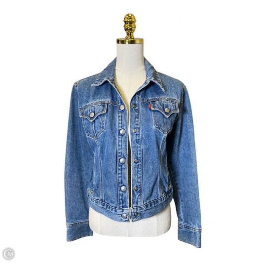 Jacket Denim By Levis In Blue Denim, Size: M