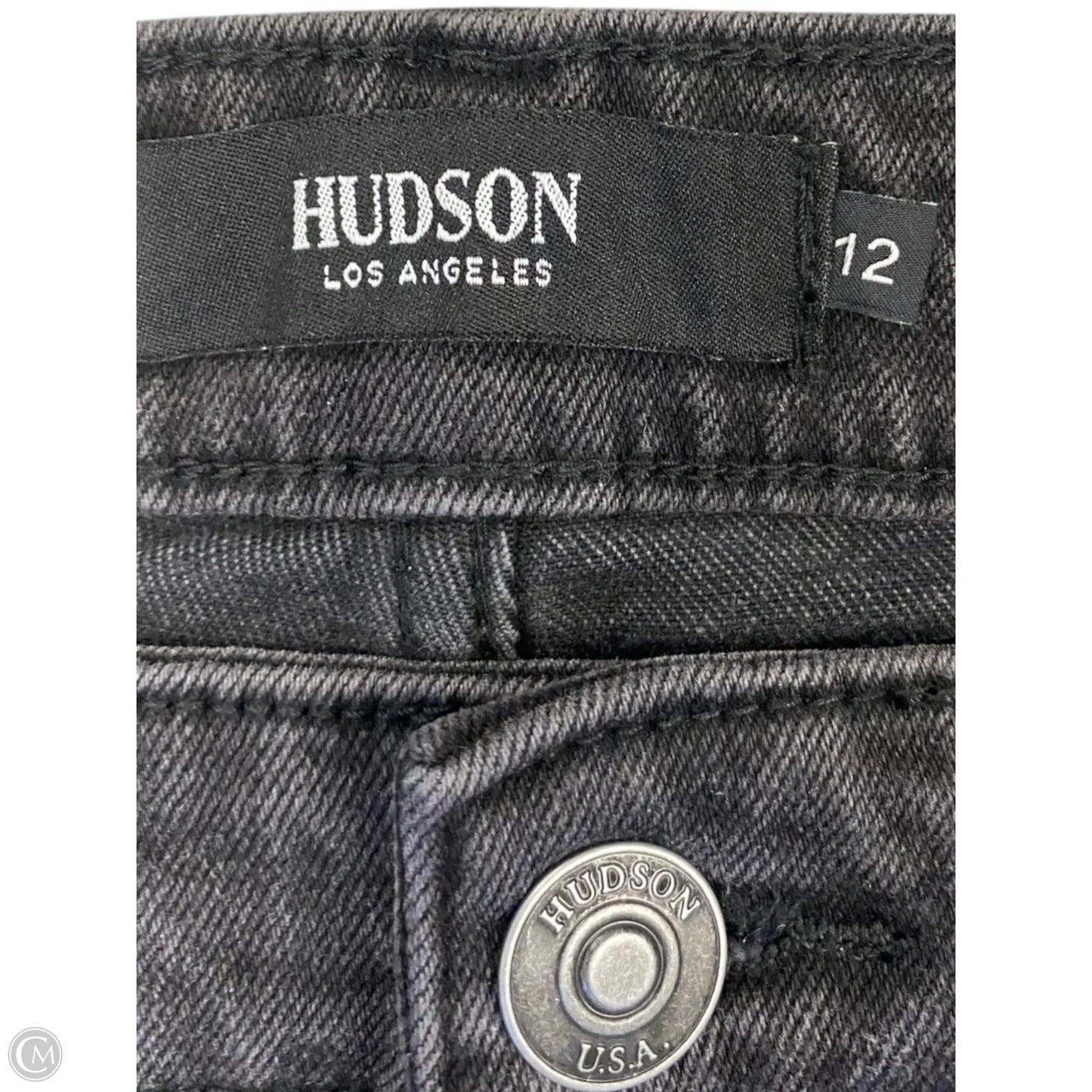 Jeans Straight By Hudson In Black, Size: 12