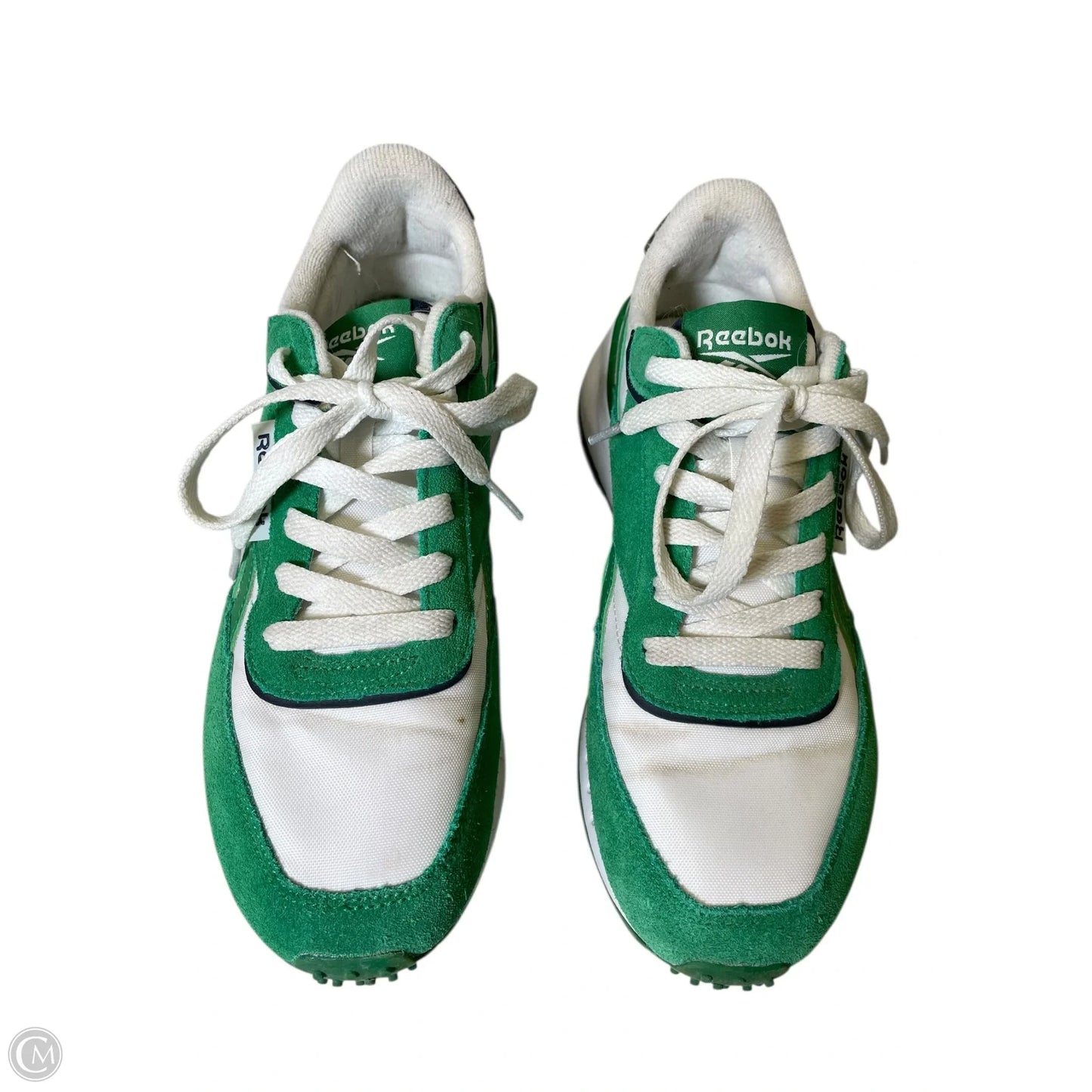 Shoes Athletic By Reebok In Green & White, Size: 7.5