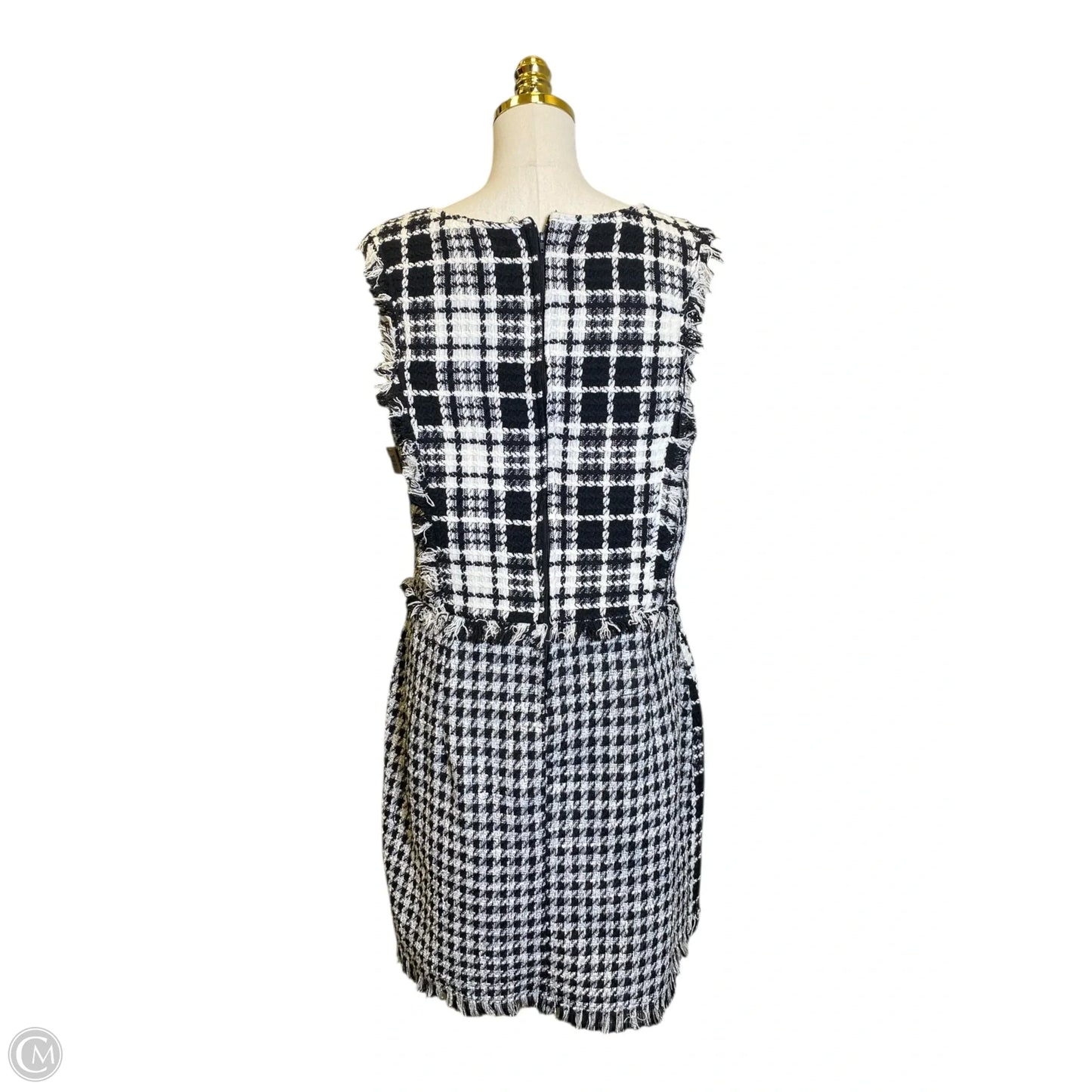 Dress Casual Short By Gb In Black & White, Size: Xxl