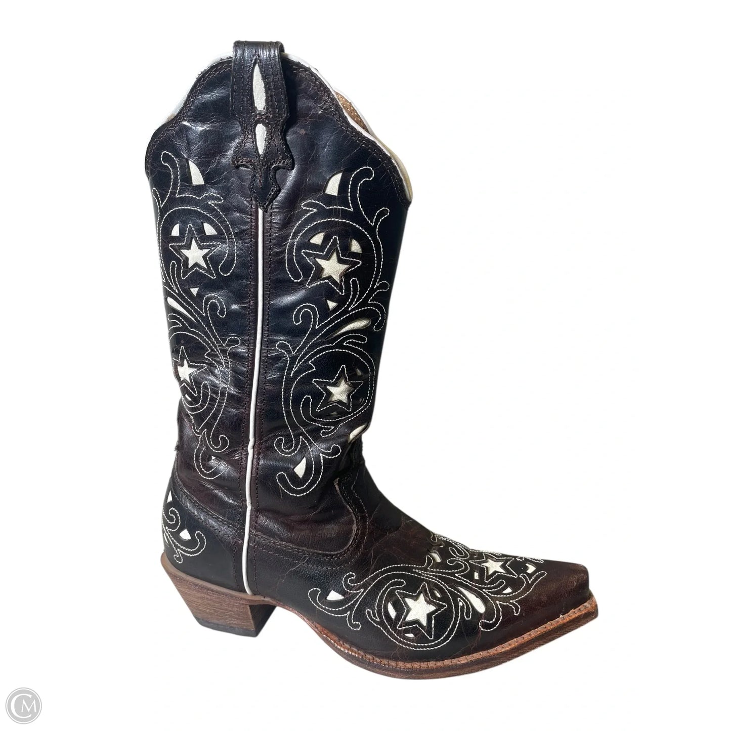 Boots Western By Sloggers In Brown & White, Size: 9