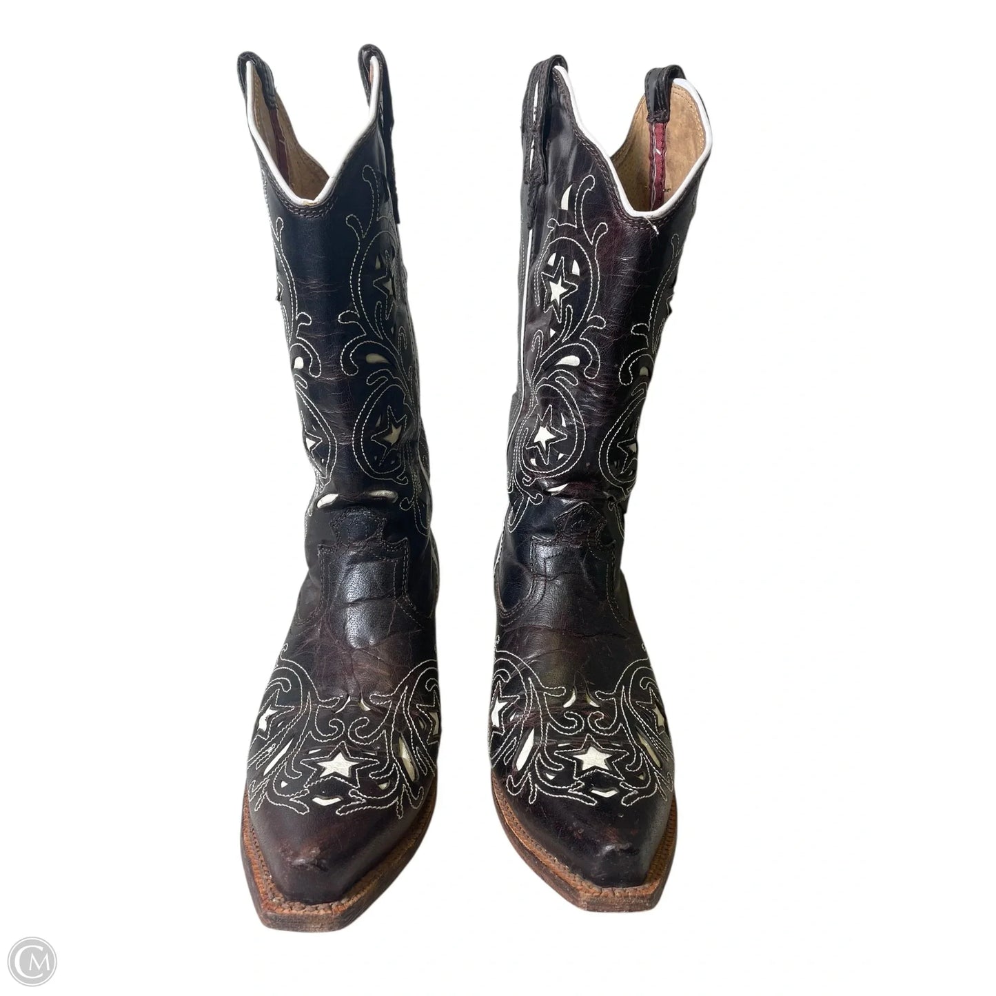 Boots Western By Sloggers In Brown & White, Size: 9