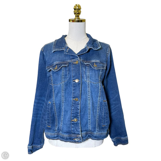 Jacket Denim By Ava & Viv In Blue Denim, Size: L