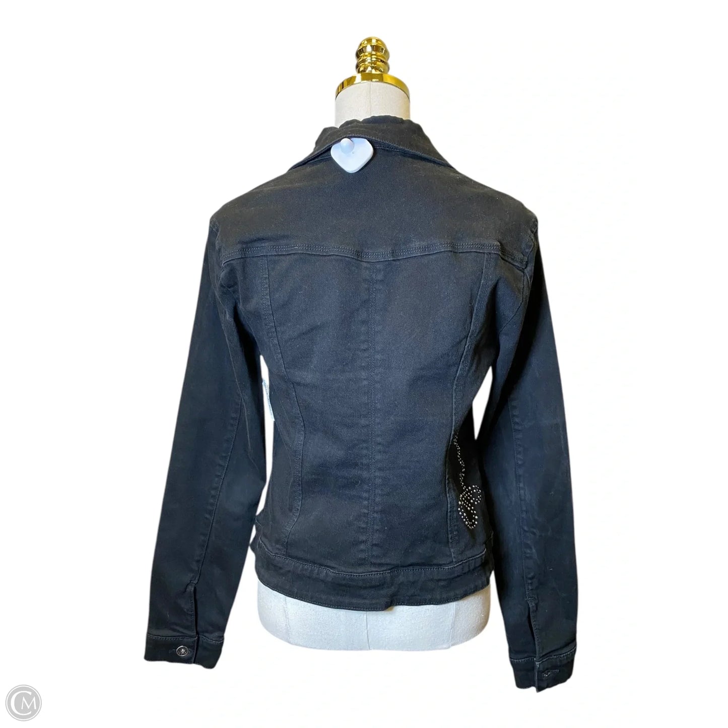 Jacket Denim By Guess In Black, Size: Xl