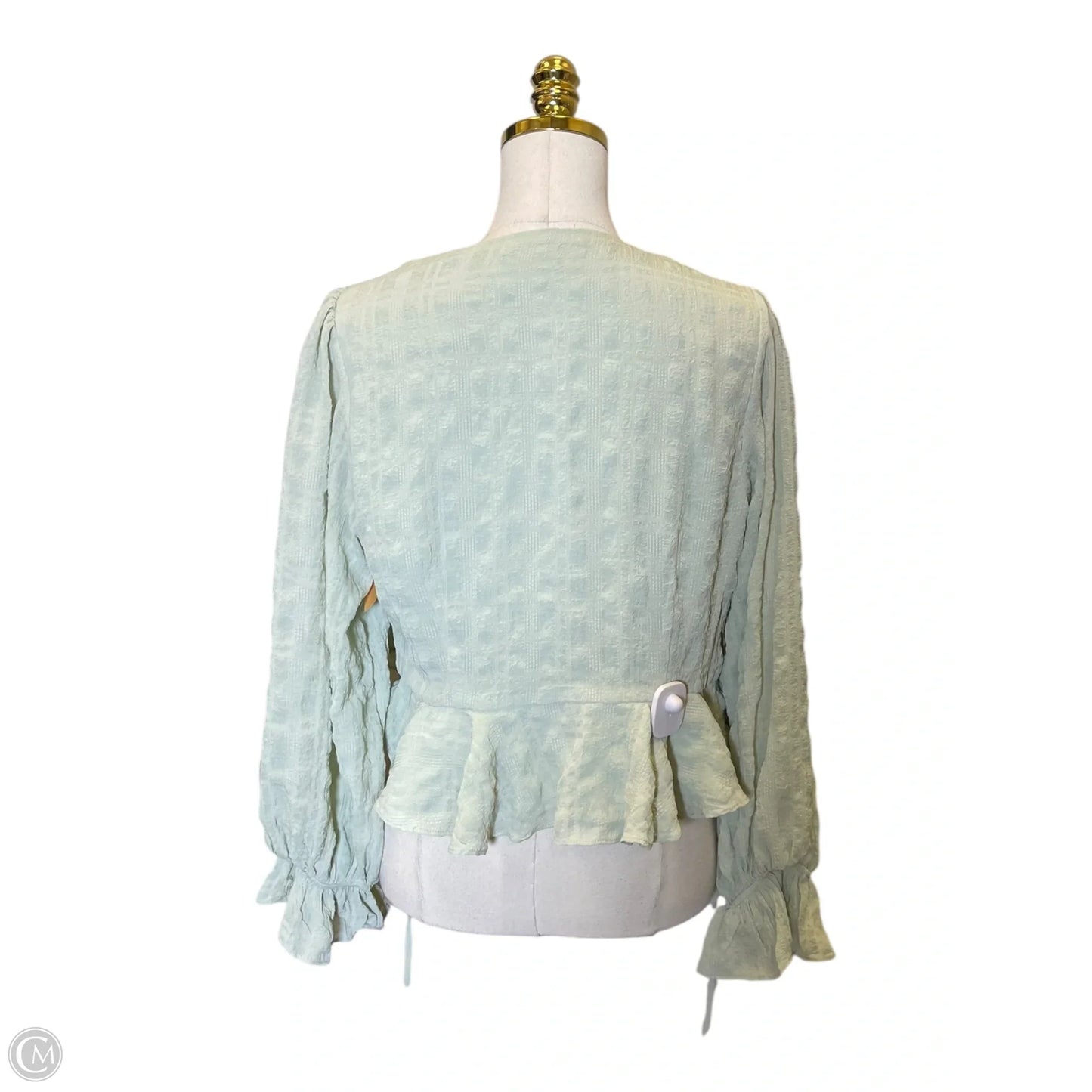 Top Long Sleeve By Mable In Green, Size: M