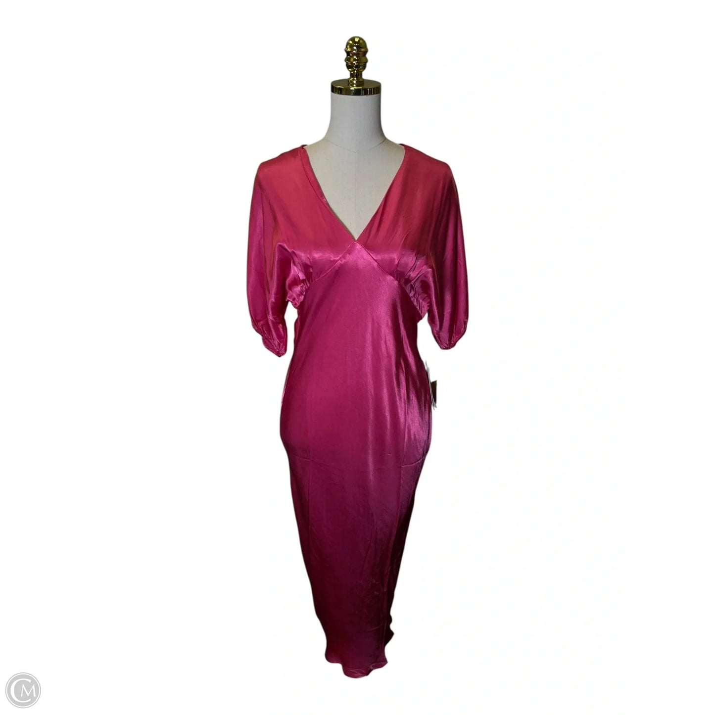 Dress Casual Maxi By Nation In Pink, Size: M