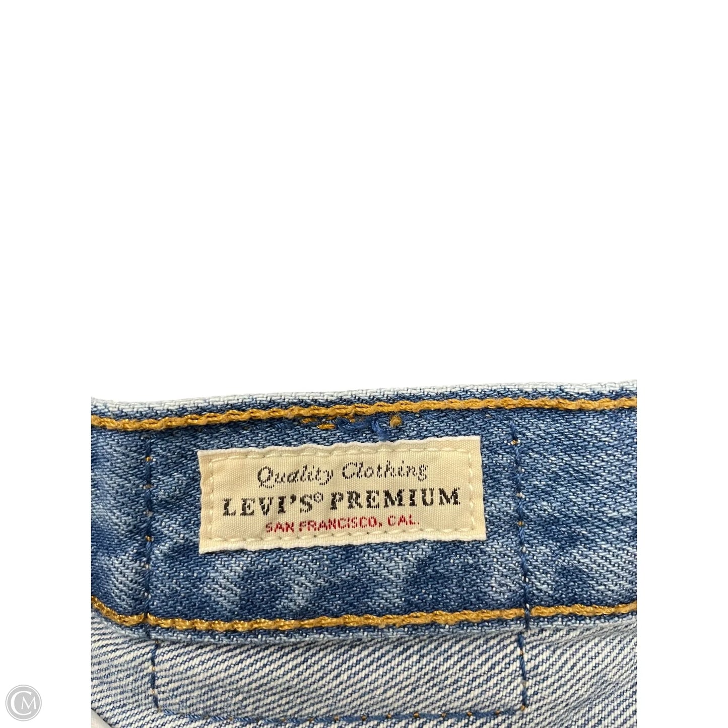 Jeans Straight By Levis In Blue Denim, Size: 2