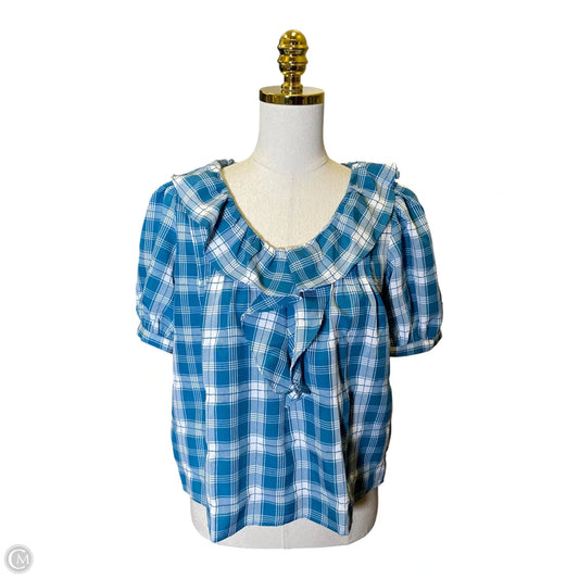 Top Short Sleeve By Loft In Multi-colored, Size: S