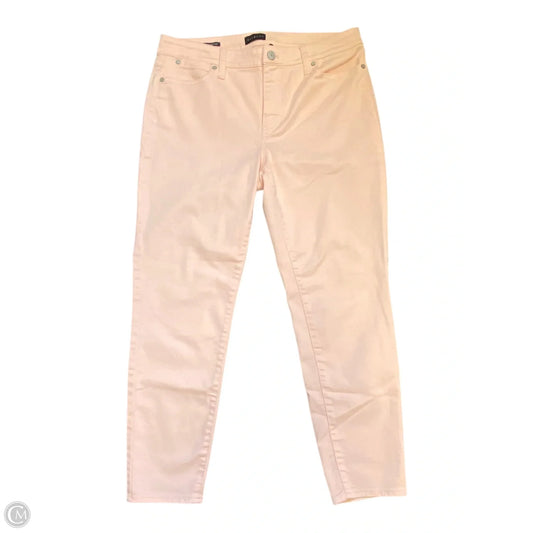 Jeans Skinny By Talbots In Pink, Size: 8