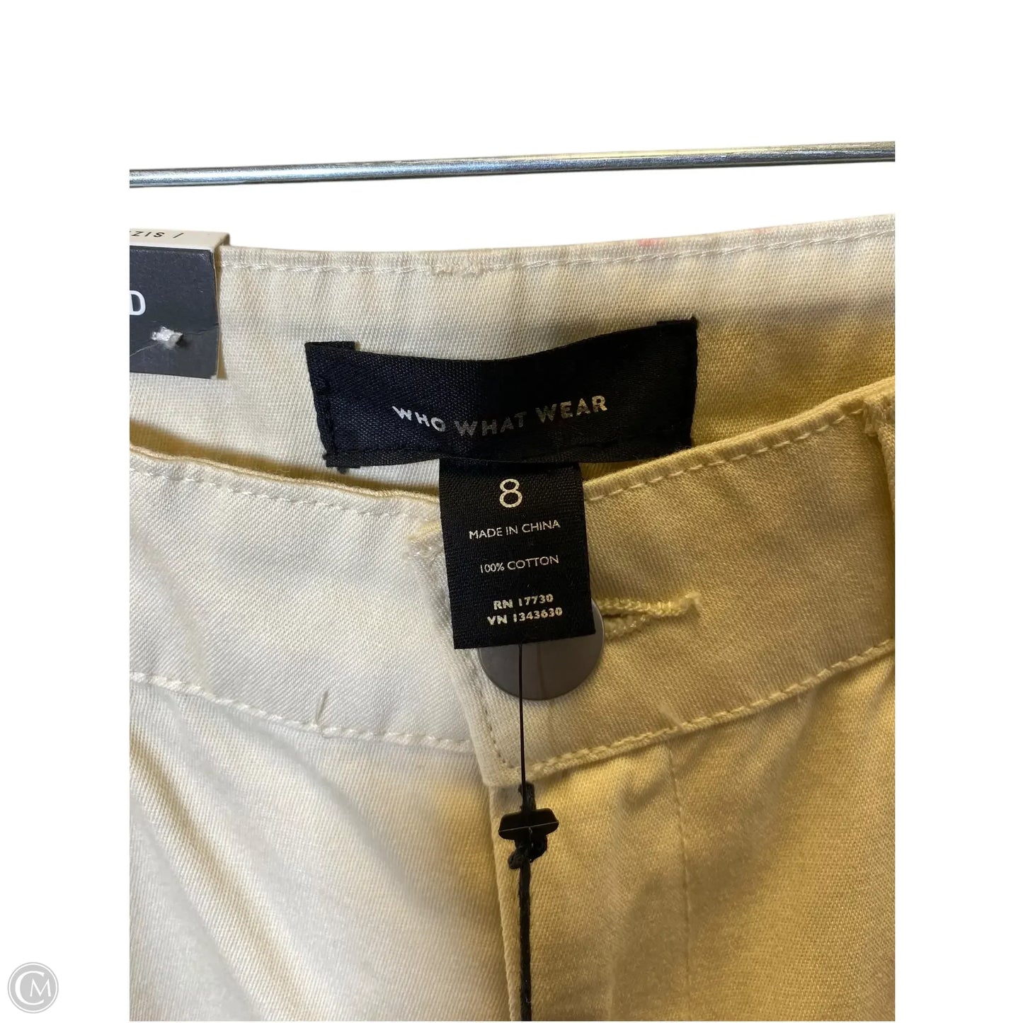 Jeans Straight By Who What Wear In Cream, Size: 8