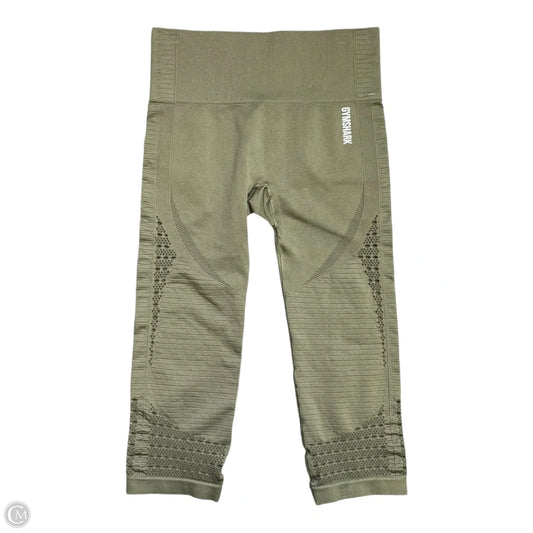 Athletic Capris By Gym Shark In Green, Size: M