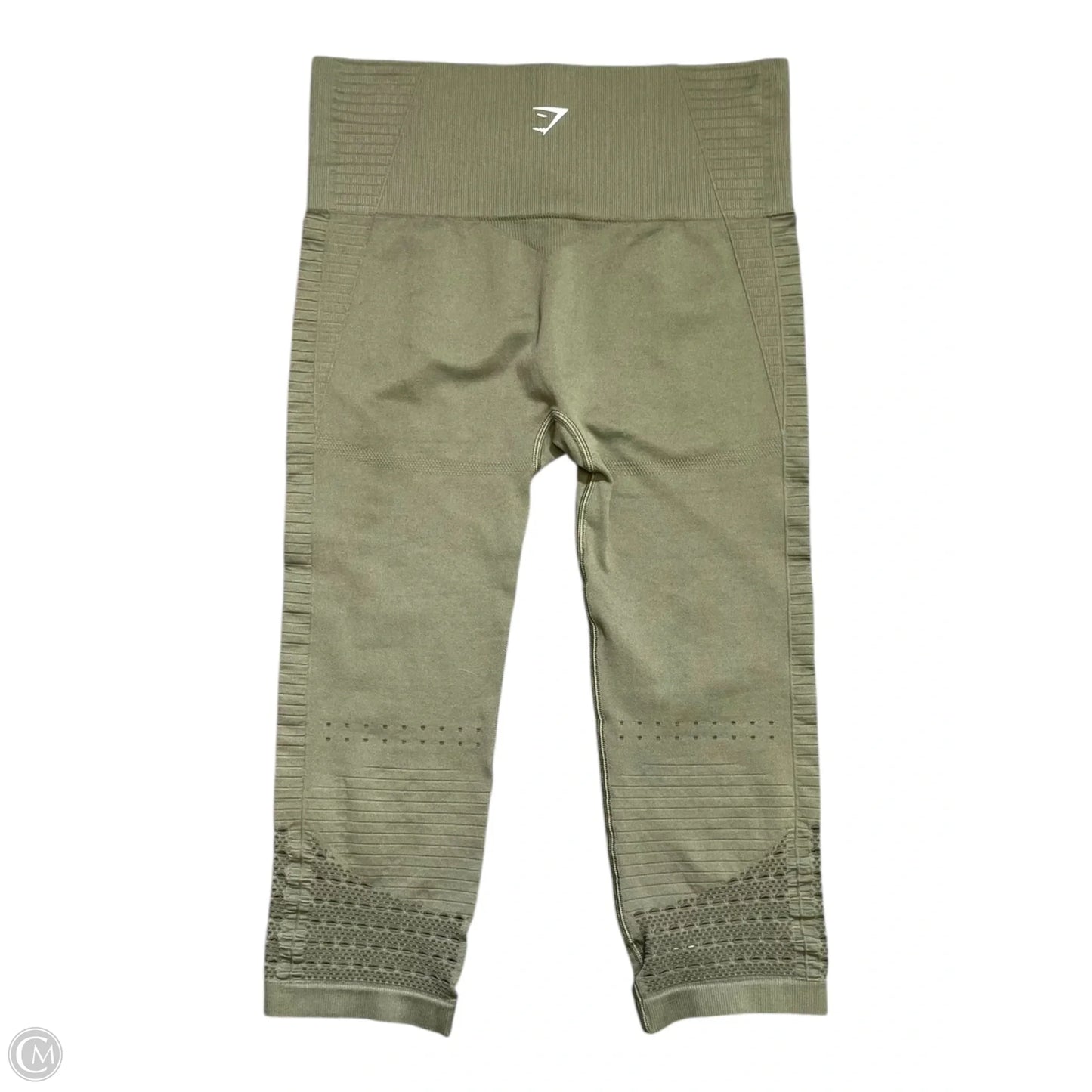 Athletic Capris By Gym Shark In Green, Size: M