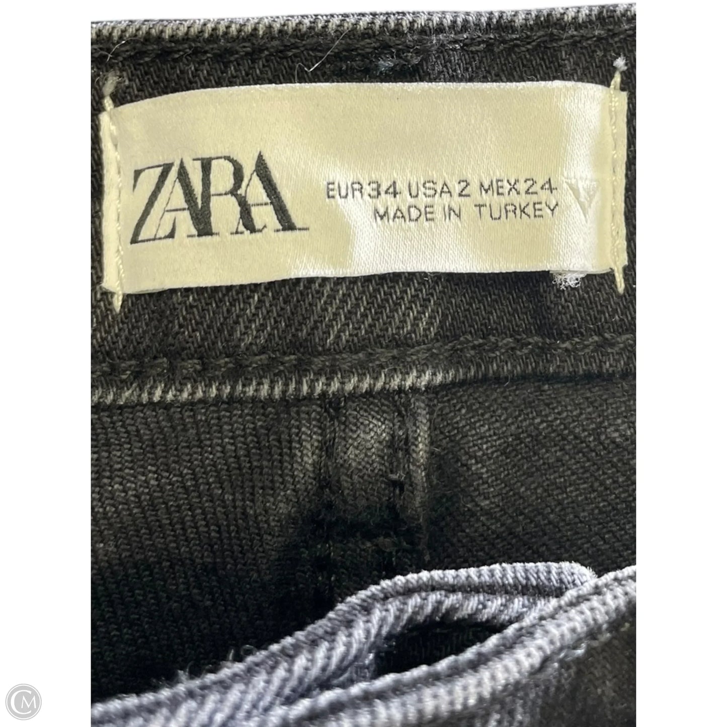 Jeans Straight By Zara In Black, Size: 2
