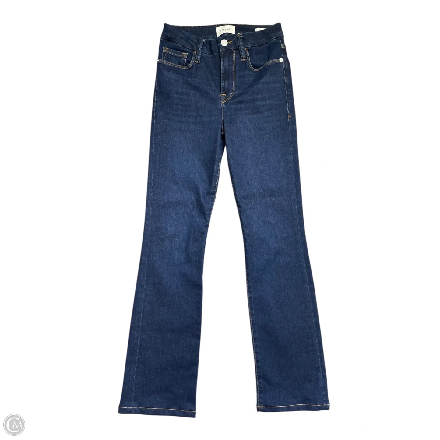 Jeans Flared By Frame In Blue Denim, Size: 4