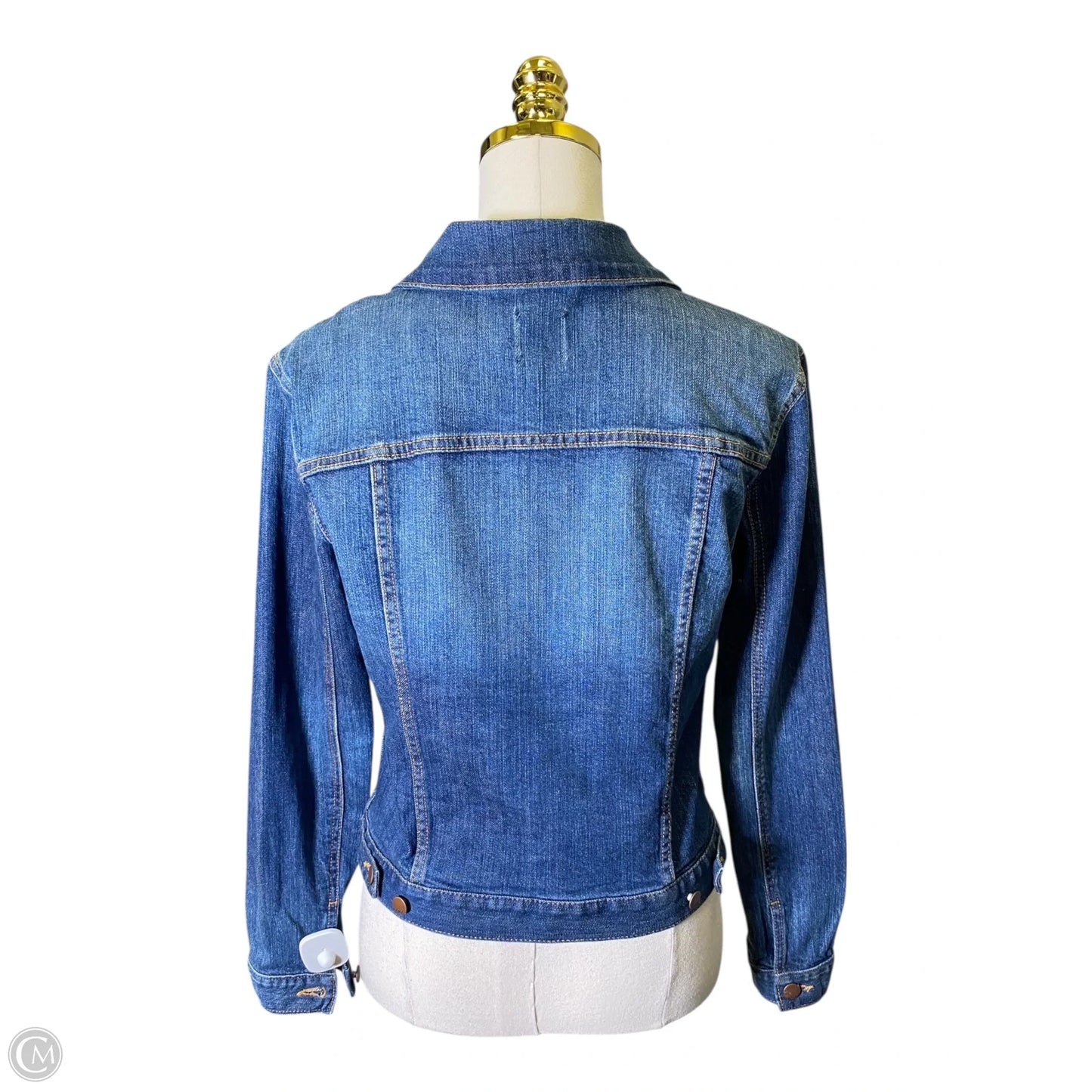Jacket Denim By Gap In Blue Denim, Size: S
