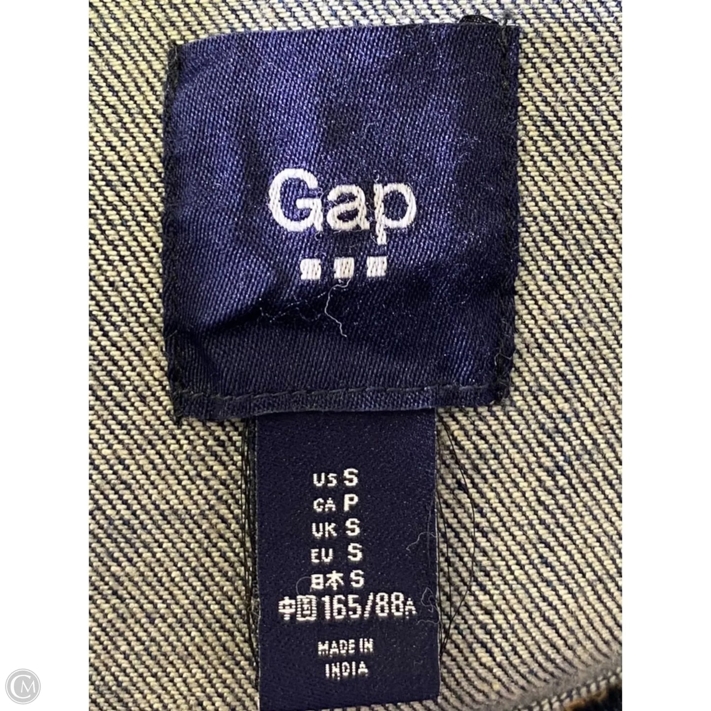Jacket Denim By Gap In Blue Denim, Size: S
