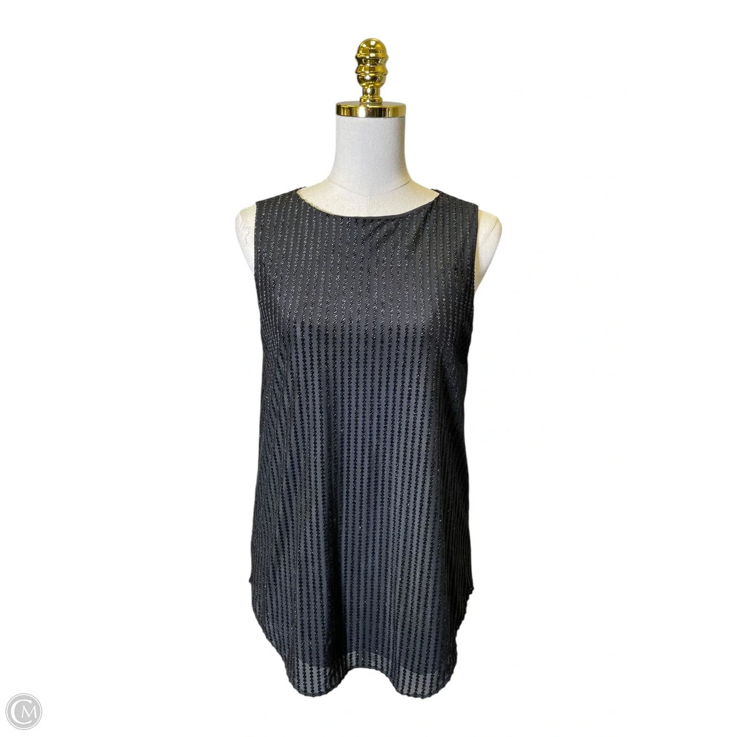 Top Sleeveless By Emporio Armani In Black, Size: S