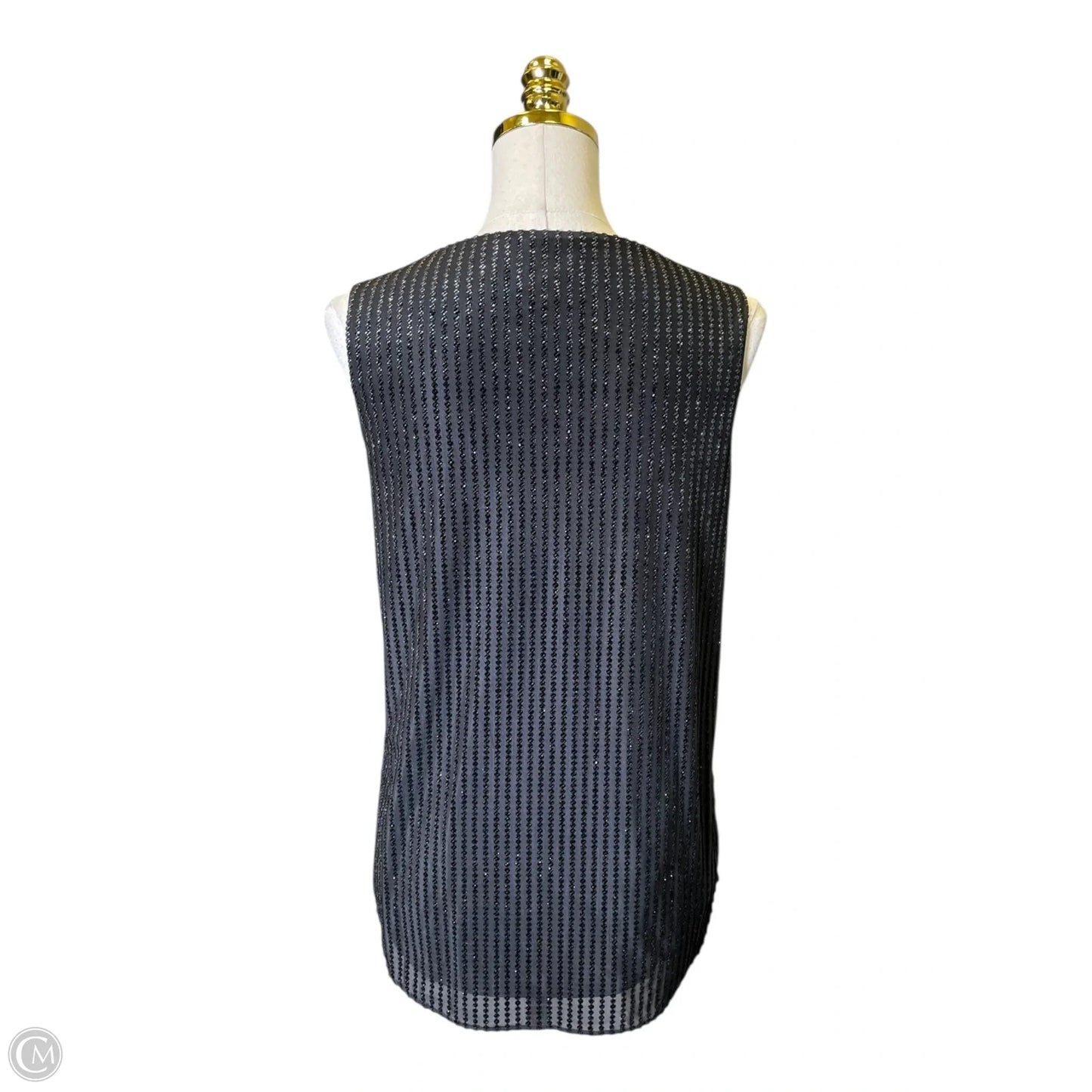 Top Sleeveless By Emporio Armani In Black, Size: S