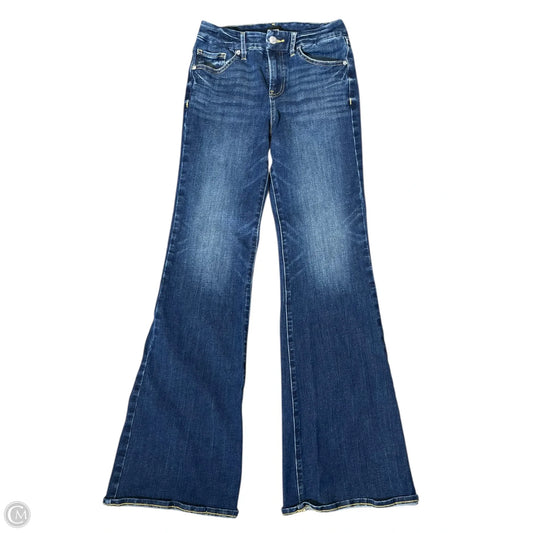 Jeans Flared By Express In Blue Denim, Size: S