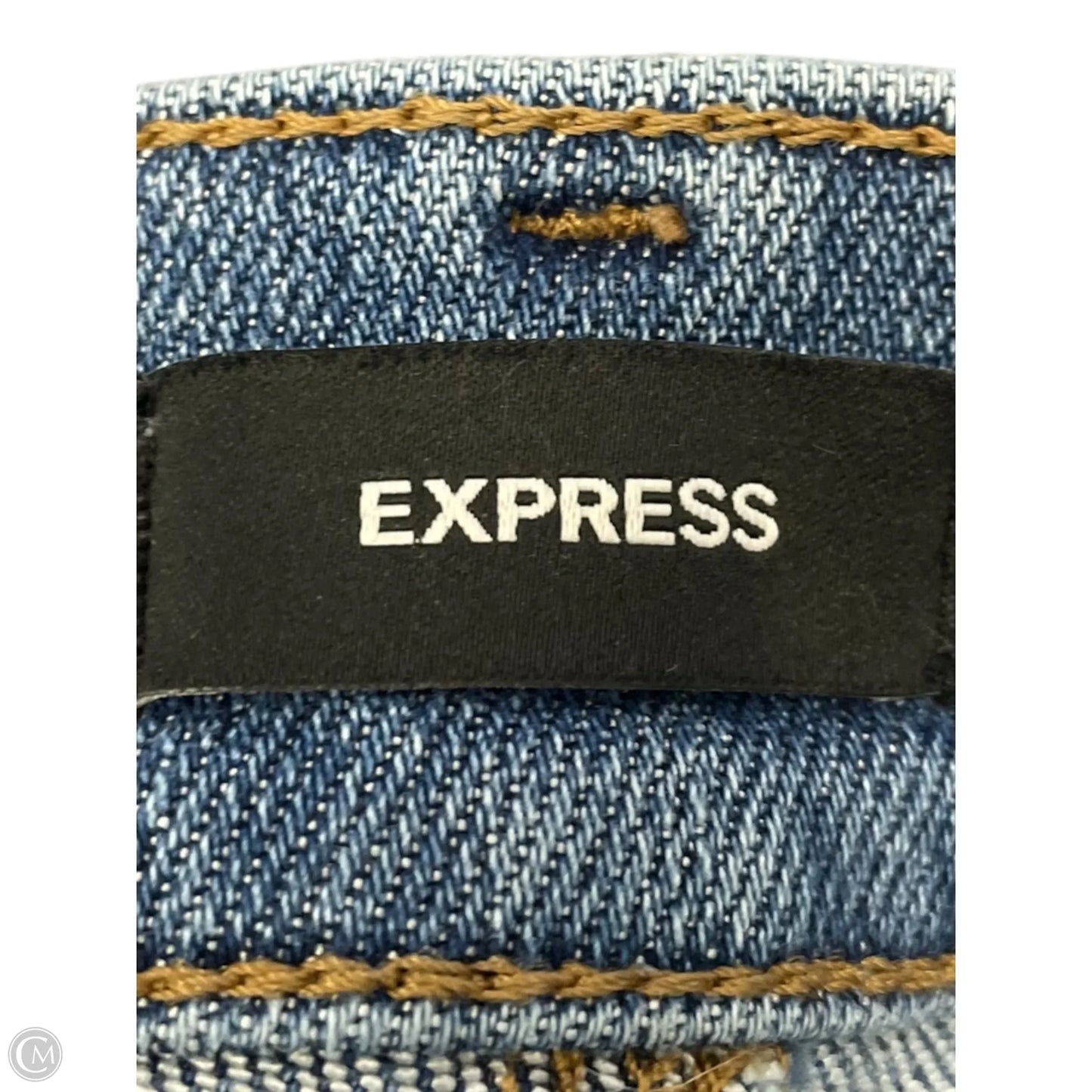 Jeans Flared By Express In Blue Denim, Size: 2