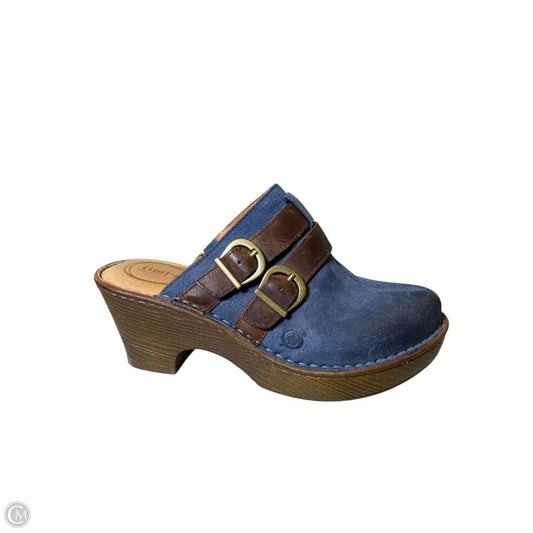 Shoes Heels Block By Born In Navy, Size: 8