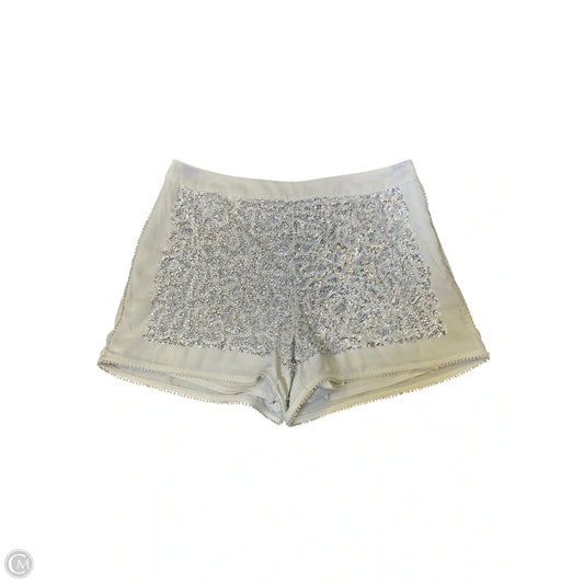 Shorts By Top Shop In Silver, Size: 6