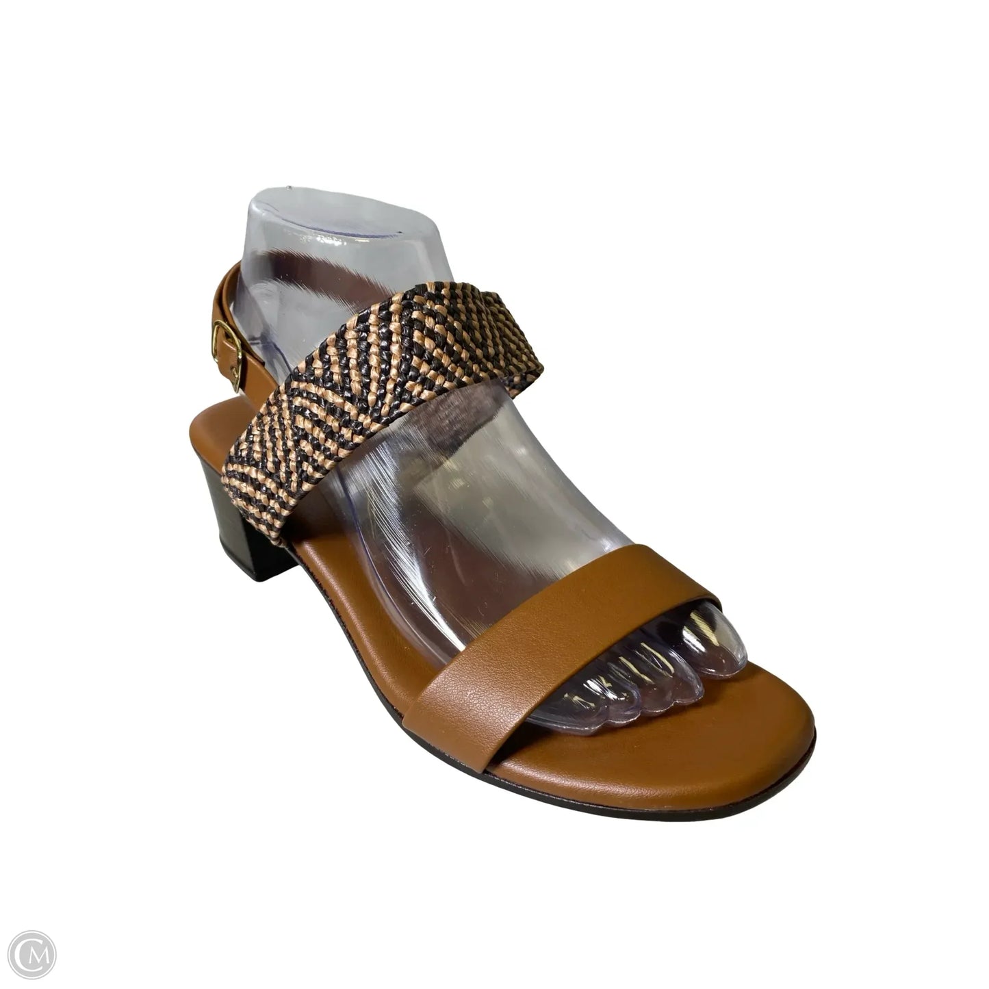 Shoes Heels Block By Italian Shoemakers In Brown, Size: 8