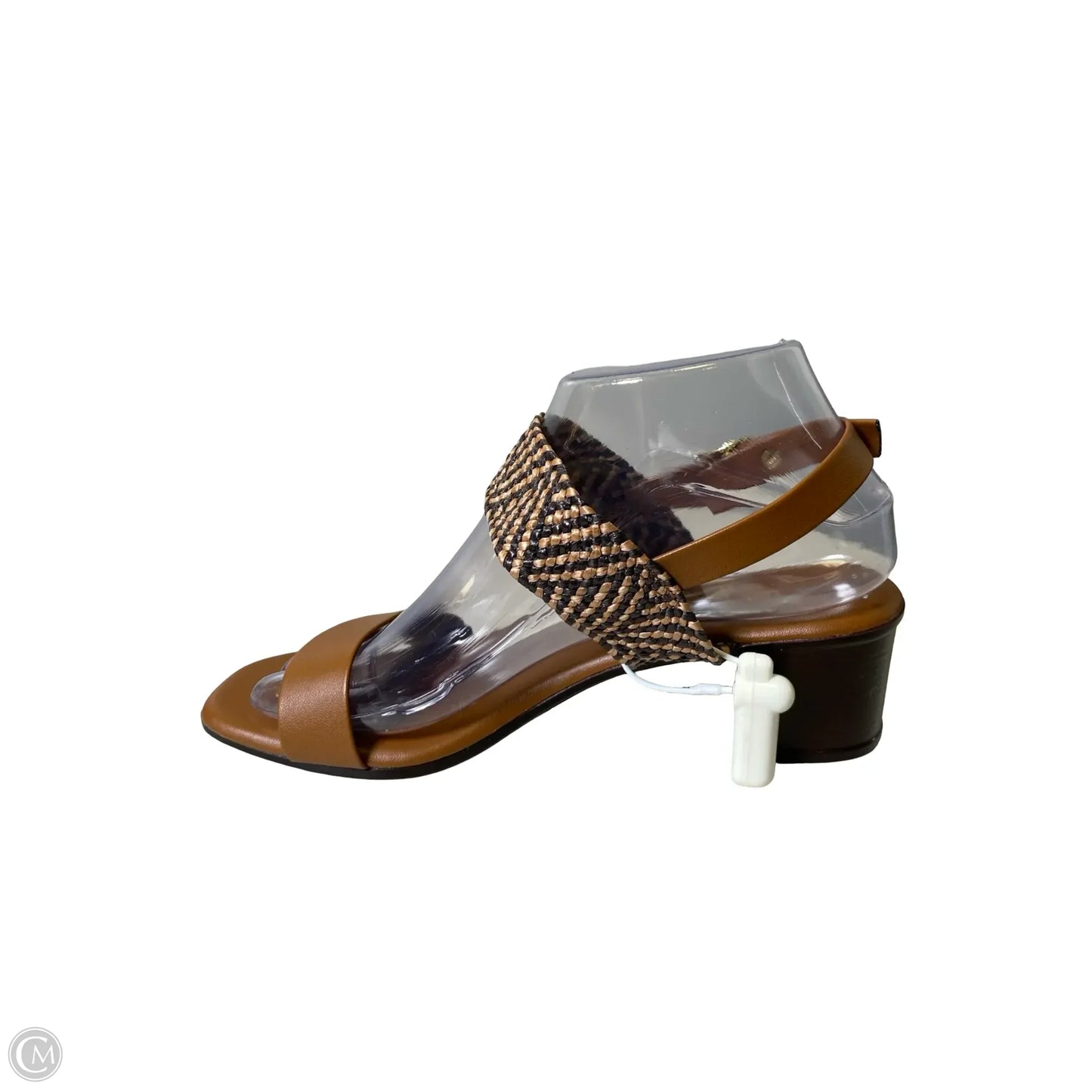 Shoes Heels Block By Italian Shoemakers In Brown, Size: 8