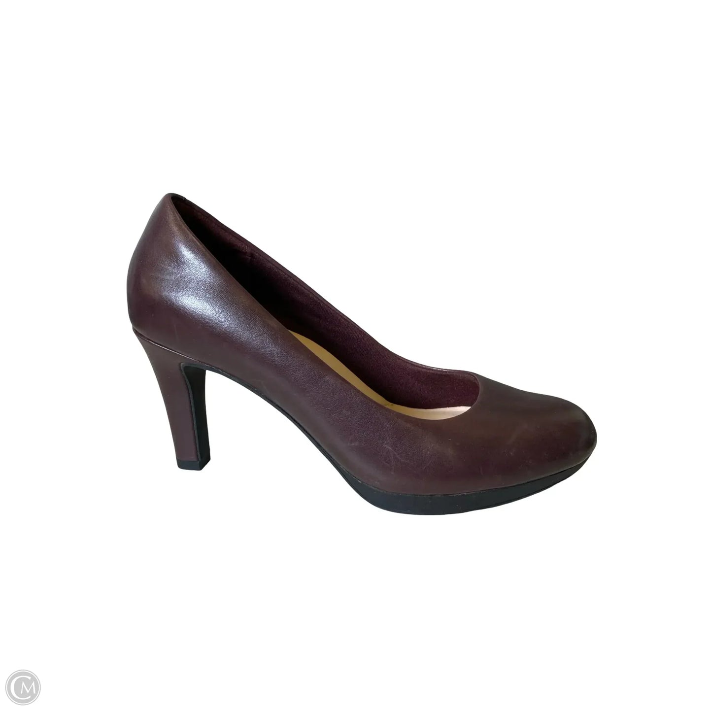 Shoes Heels Stiletto By Clarks In Maroon, Size: 6