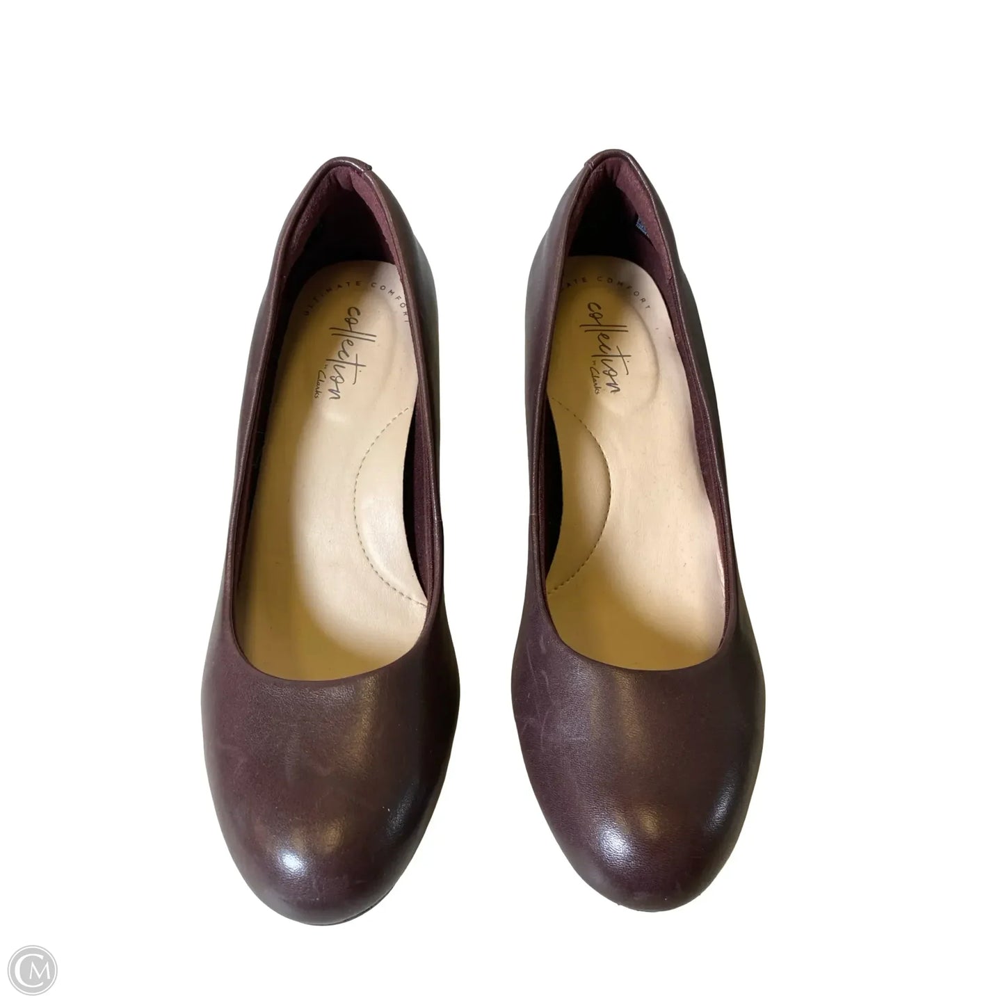 Shoes Heels Stiletto By Clarks In Maroon, Size: 6