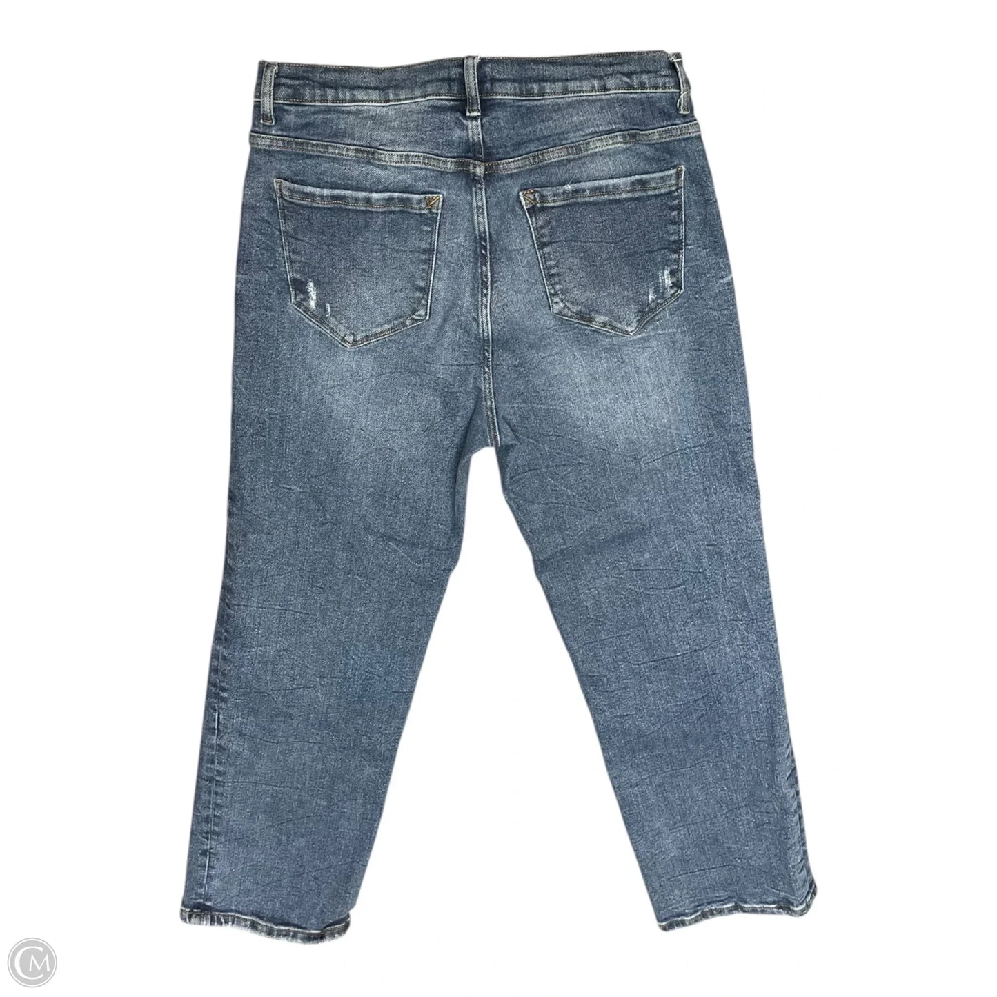 Jeans Straight By Kensie In Blue Denim, Size: 14