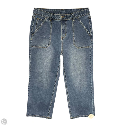 Jeans Straight By Clothes Mentor In Blue Denim, Size: 14