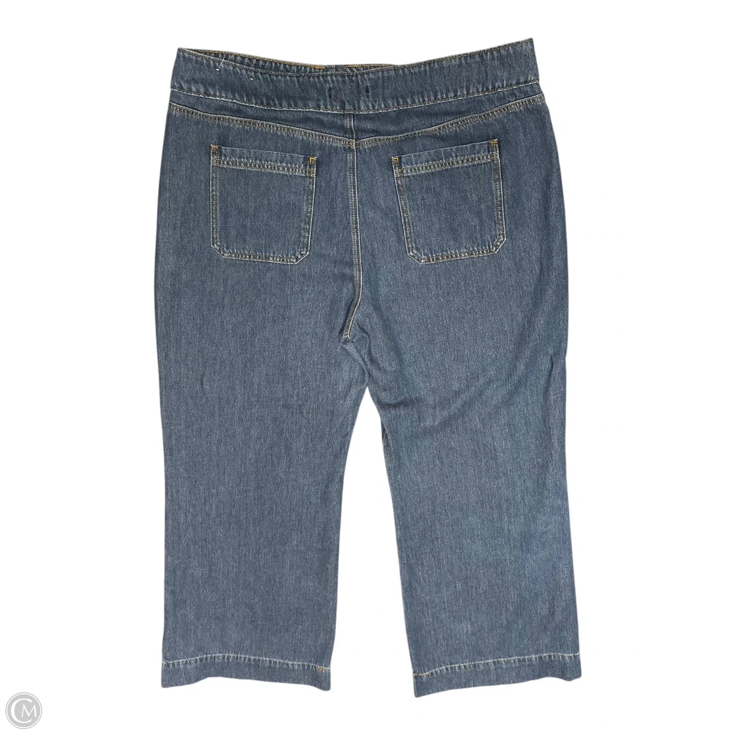 Jeans Flared By Loft In Blue Denim, Size: 18