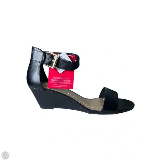 Shoes Heels Wedge By Dexflex In Black, Size: 9