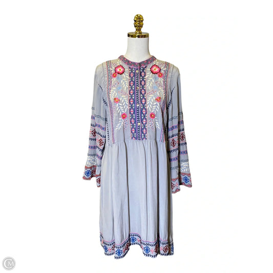 Dress Casual Midi By Johnny Was In Multi-colored, Size: M