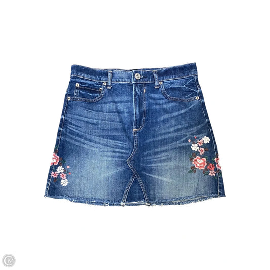Skirt Mini & Short By Express In Blue Denim, Size: 8